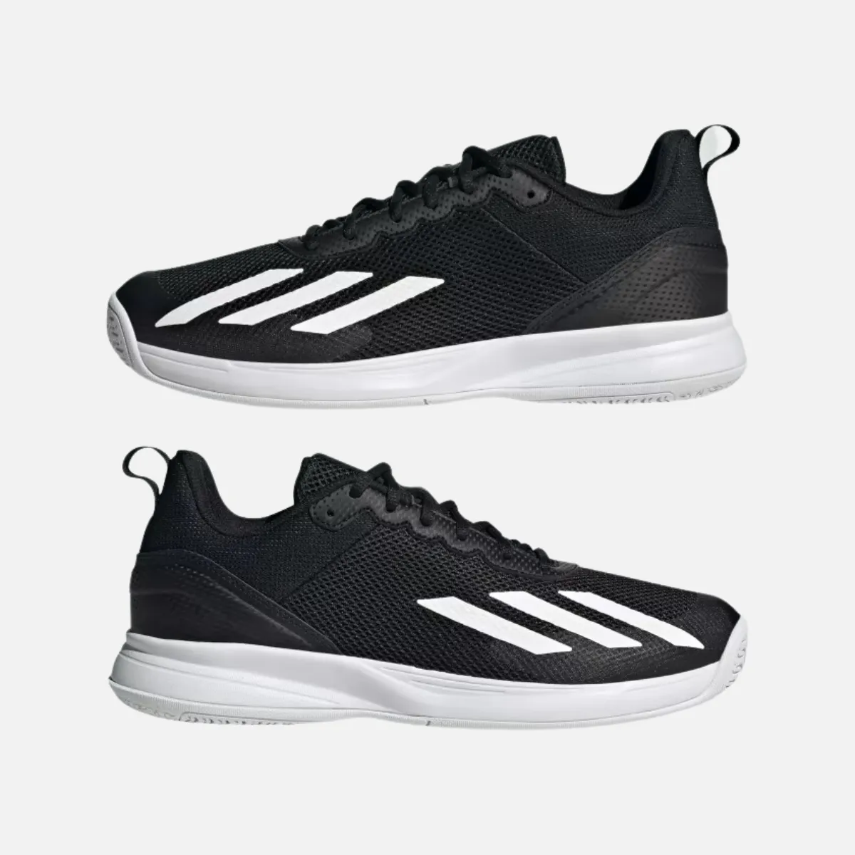 Adidas Courtflash Speed Men Tennis Shoes -Core Black/Cloud White/Matte Silver