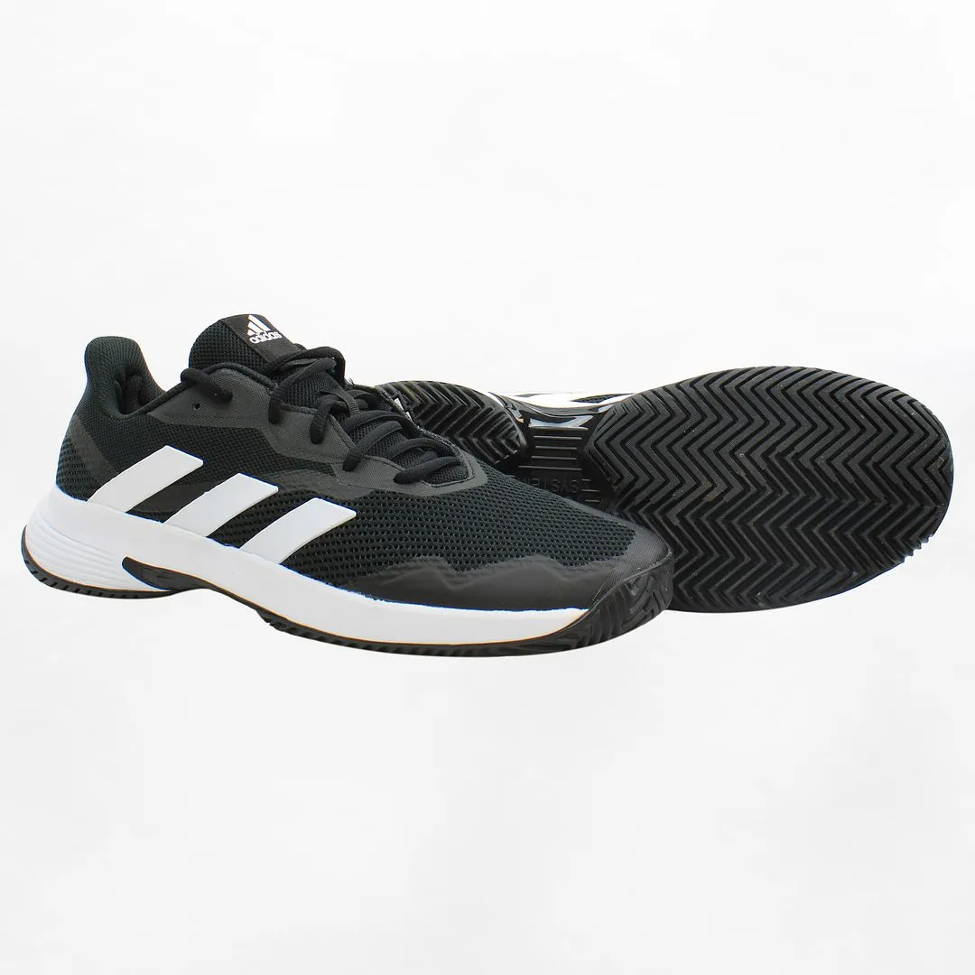 Adidas CourtJam Control Tennis Mens Black Trainers NO BO