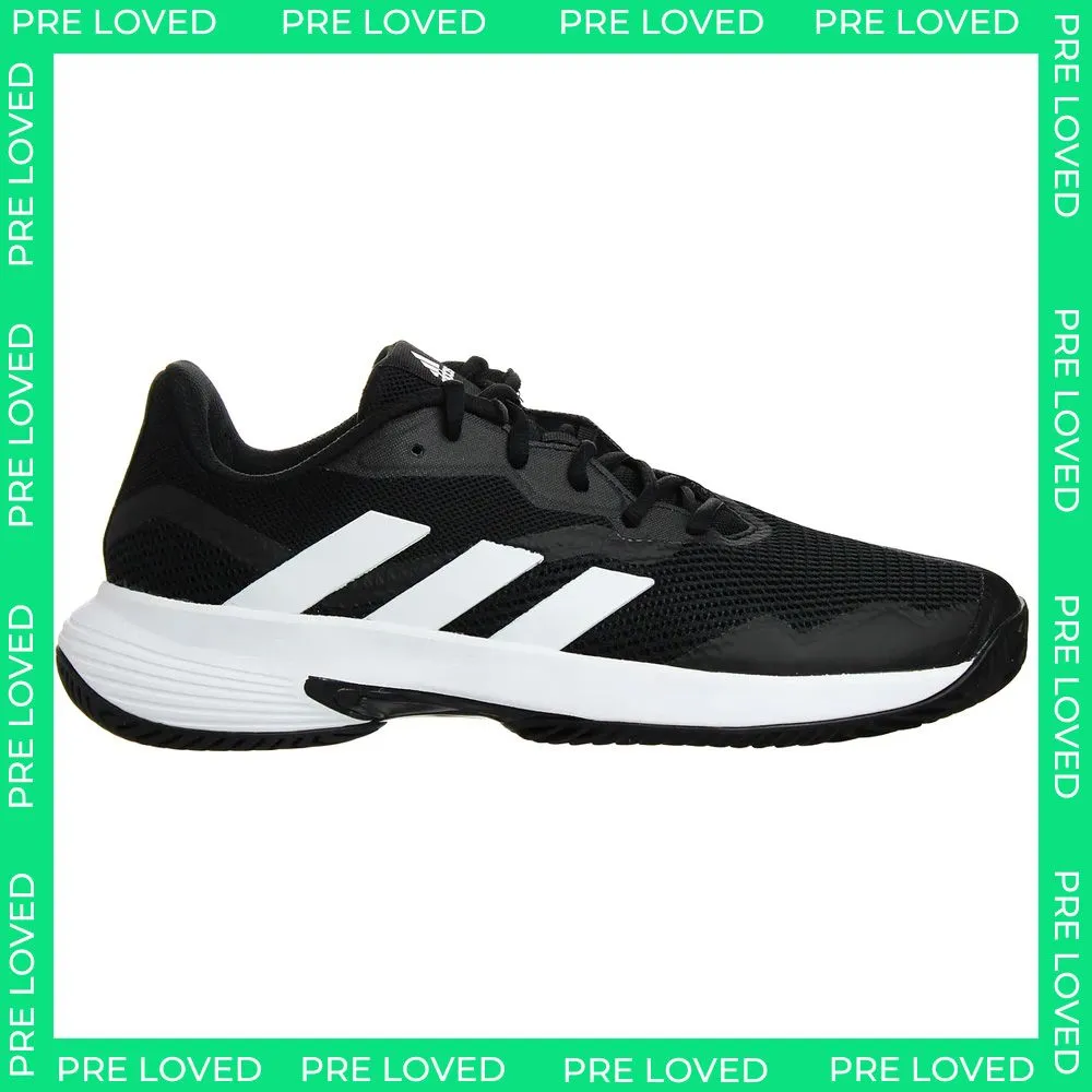 Adidas CourtJam Control Tennis Mens Black Trainers NO BO