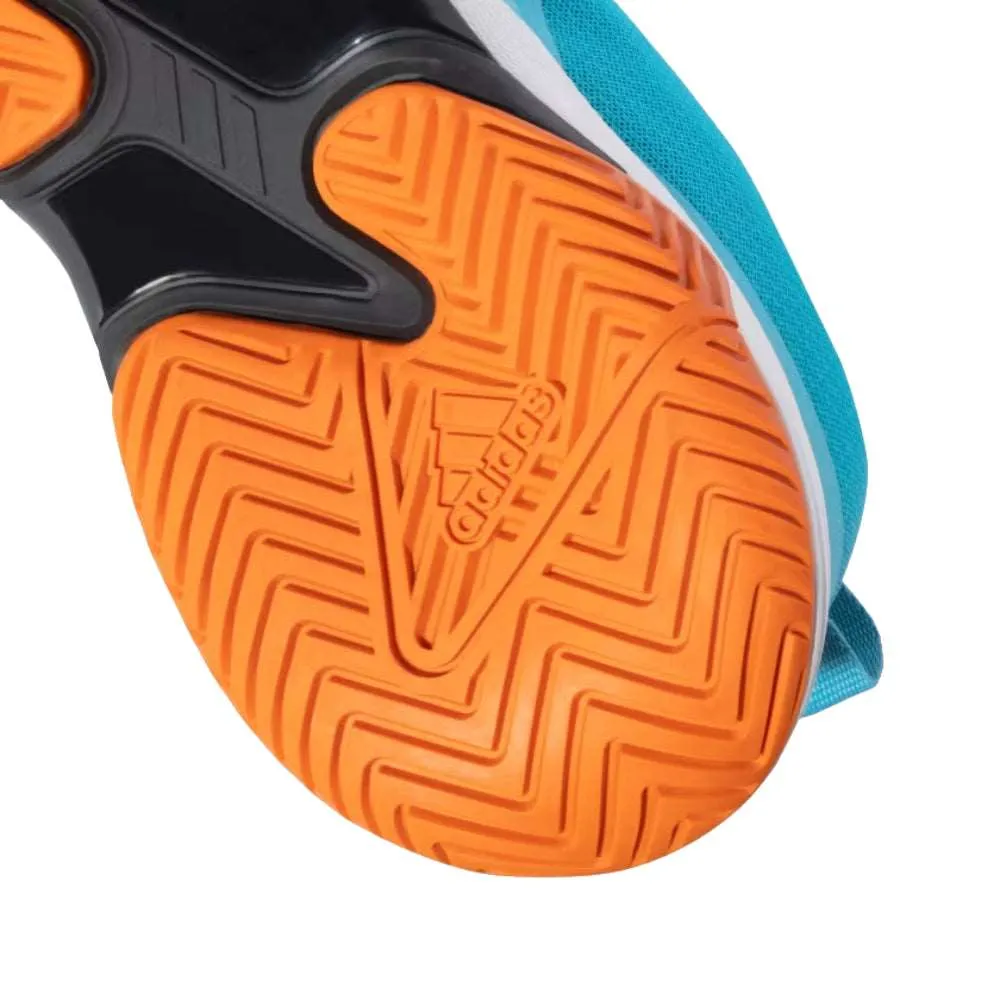 Adidas Men's All-Court Prime Tennis Shoe (Lucid Cyan/Semi Impact Orange)