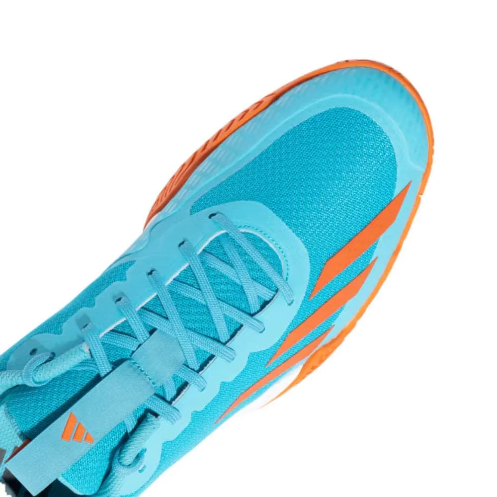 Adidas Men's All-Court Prime Tennis Shoe (Lucid Cyan/Semi Impact Orange)