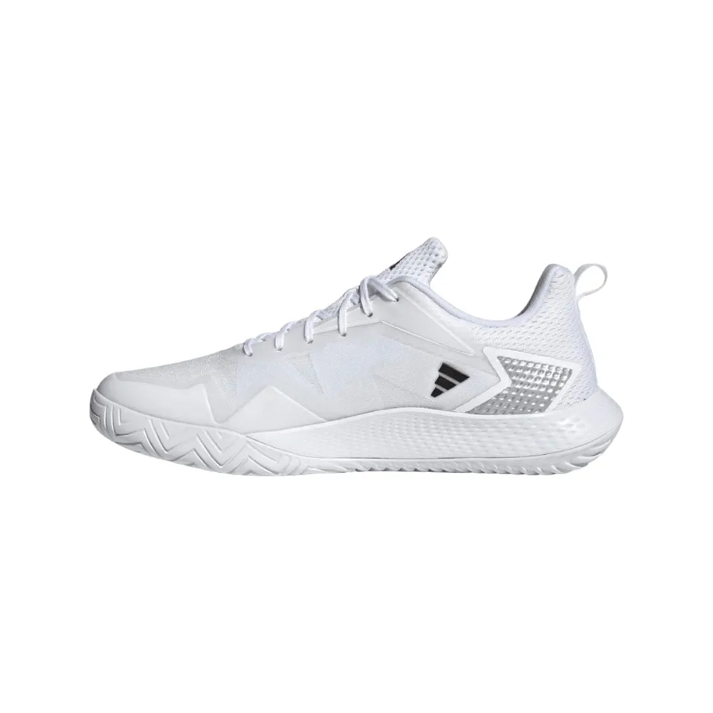 Adidas Men's Defiant Speed Tennis Shoe (Cloud White/Core Black/Matte Silver)