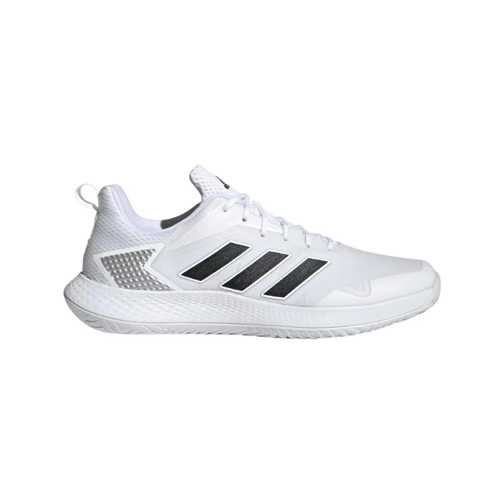 Adidas Men's Defiant Speed Tennis Shoe (Cloud White/Core Black/Matte Silver)