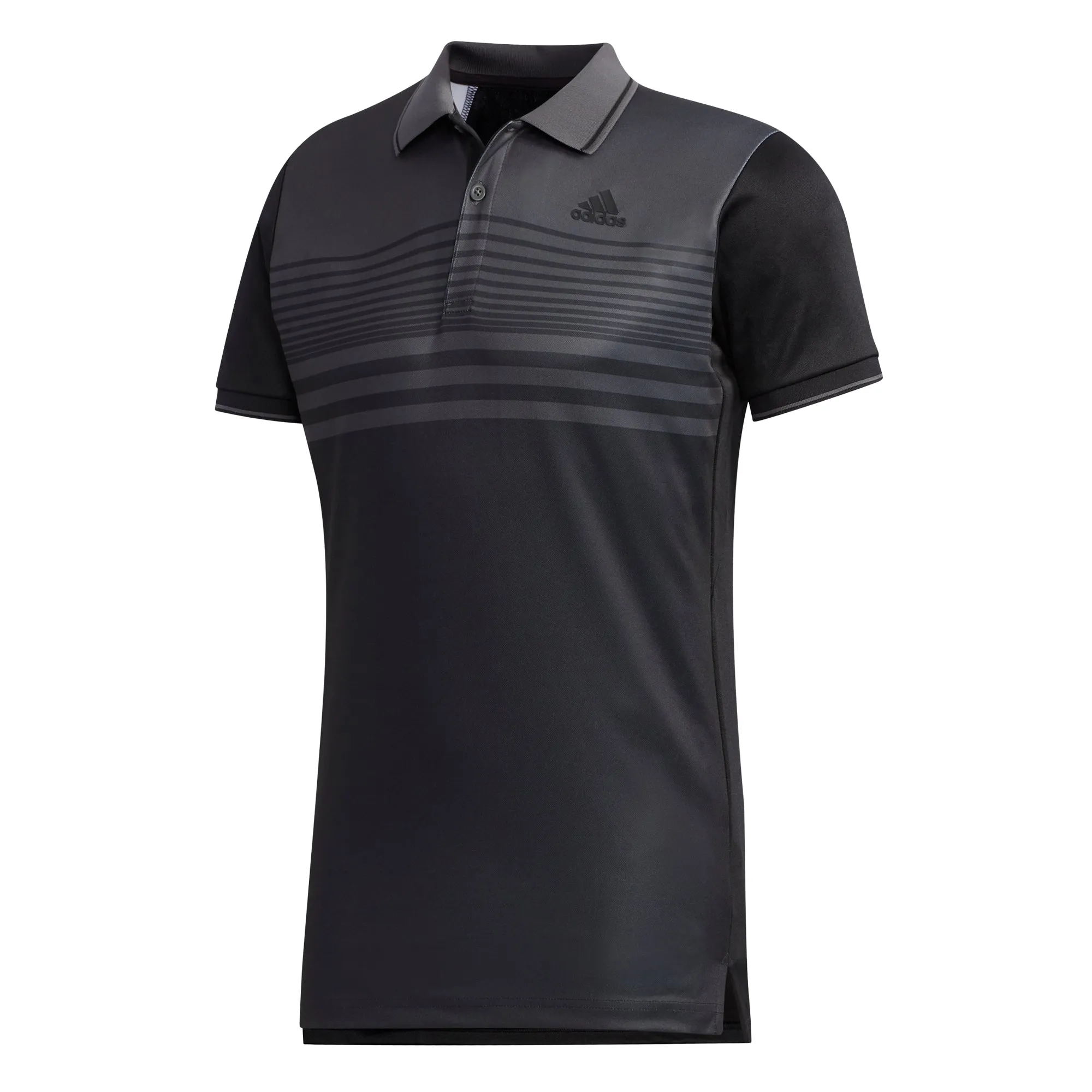 adidas Men's Polo Colorblock Pique - Black/Grey FN1451