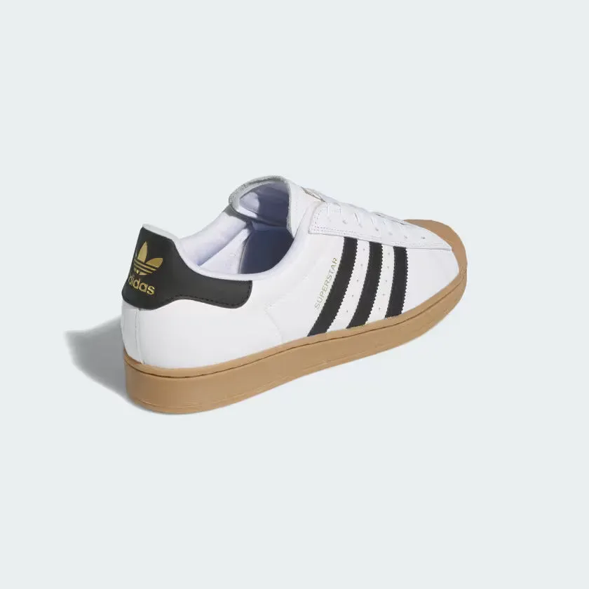 adidas Skateboarding Superstar ADV Skate Shoes - Cloud White / Core Black / Gumv