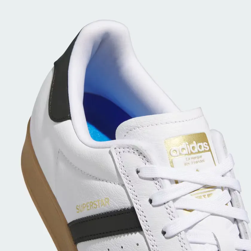 adidas Skateboarding Superstar ADV Skate Shoes - Cloud White / Core Black / Gumv