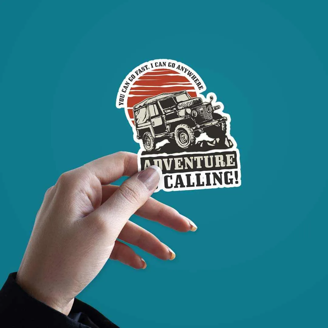 Adventure is calling Sticker