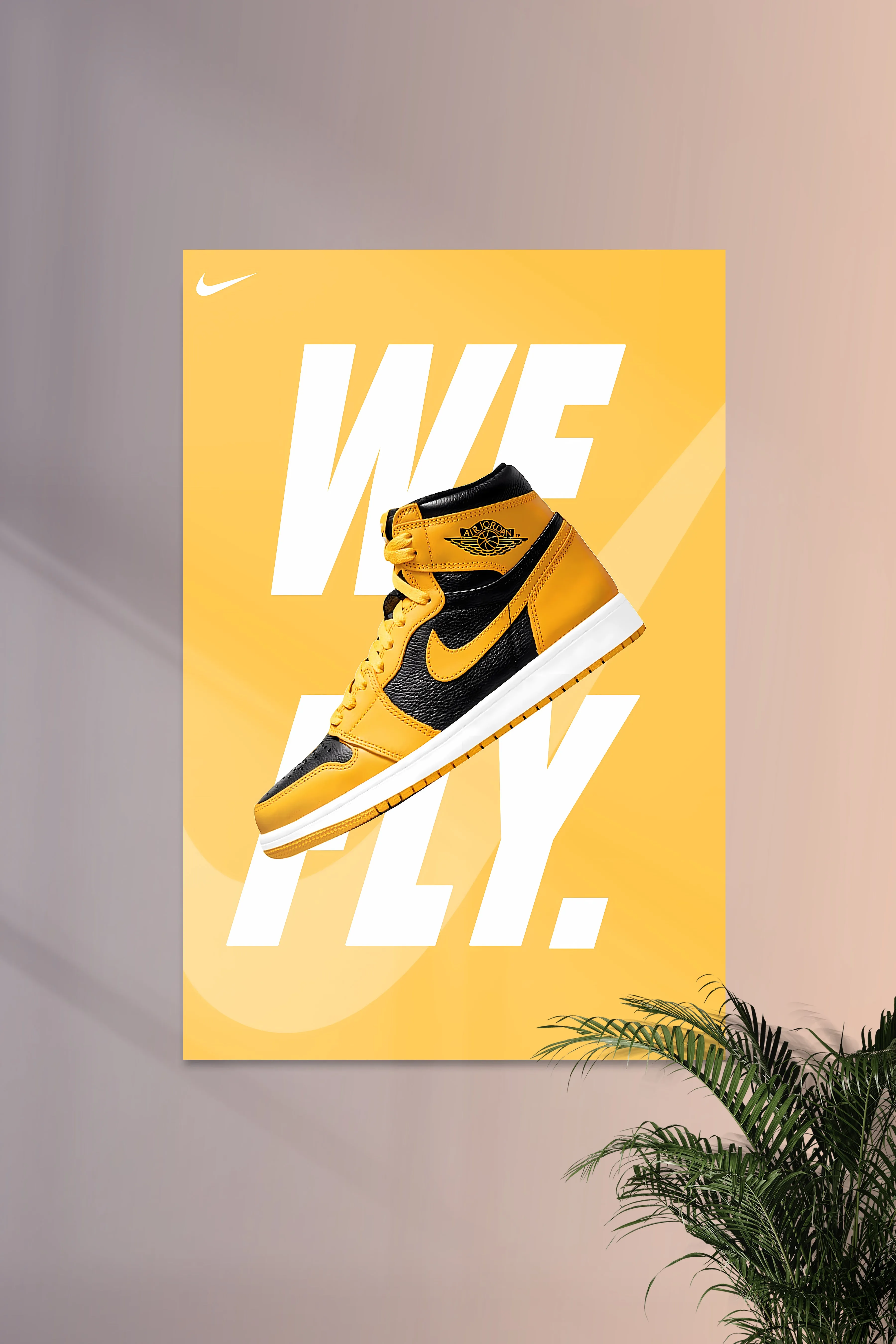 Air Jordan 1 High OG Pollen | RETRO # 12 | NIKE | Shoe Poster