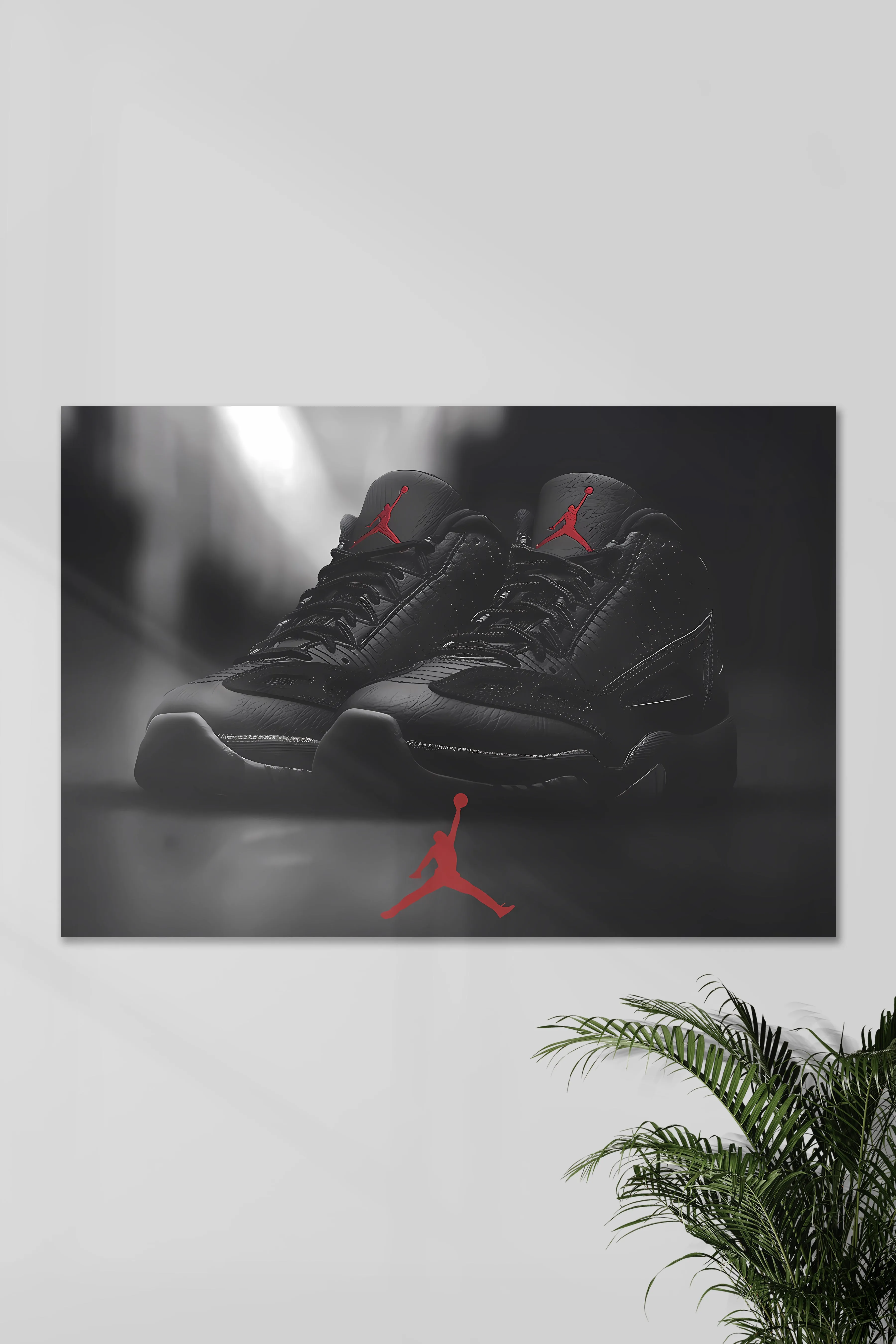 Air jordan 9 black and University red | RETRO # 19 | NIKE | Shoe Poster