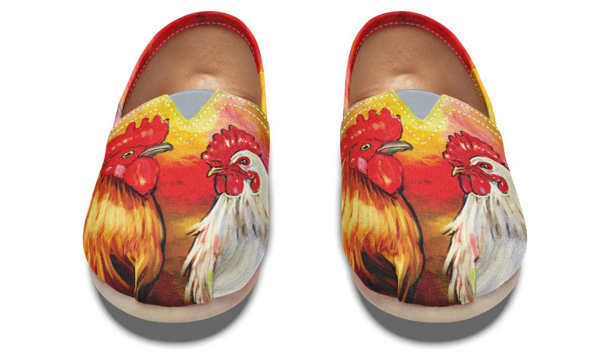 Artistic Rooster Casual Shoes