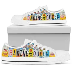 Baking Queen License Plate Shoes