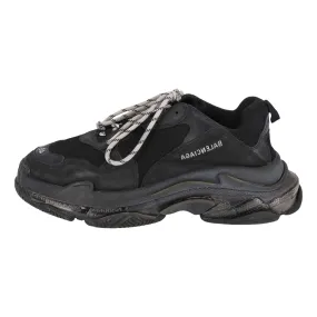 Balenciaga Triple S Leather, Nubuck & Mesh Sneakers. Size 45