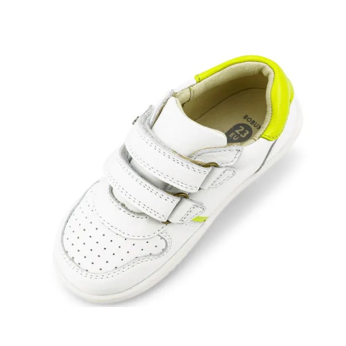 Bobux Kids IWalk IW Riley Sneaker White Neon 638111