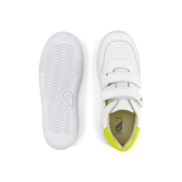 Bobux Kids Plus KP Riley Sneaker White Yellow