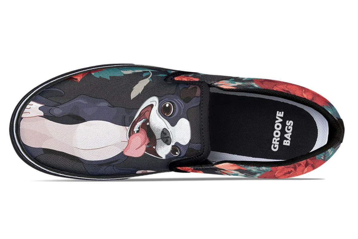 Boston Terrier Trick Slip-On Shoes