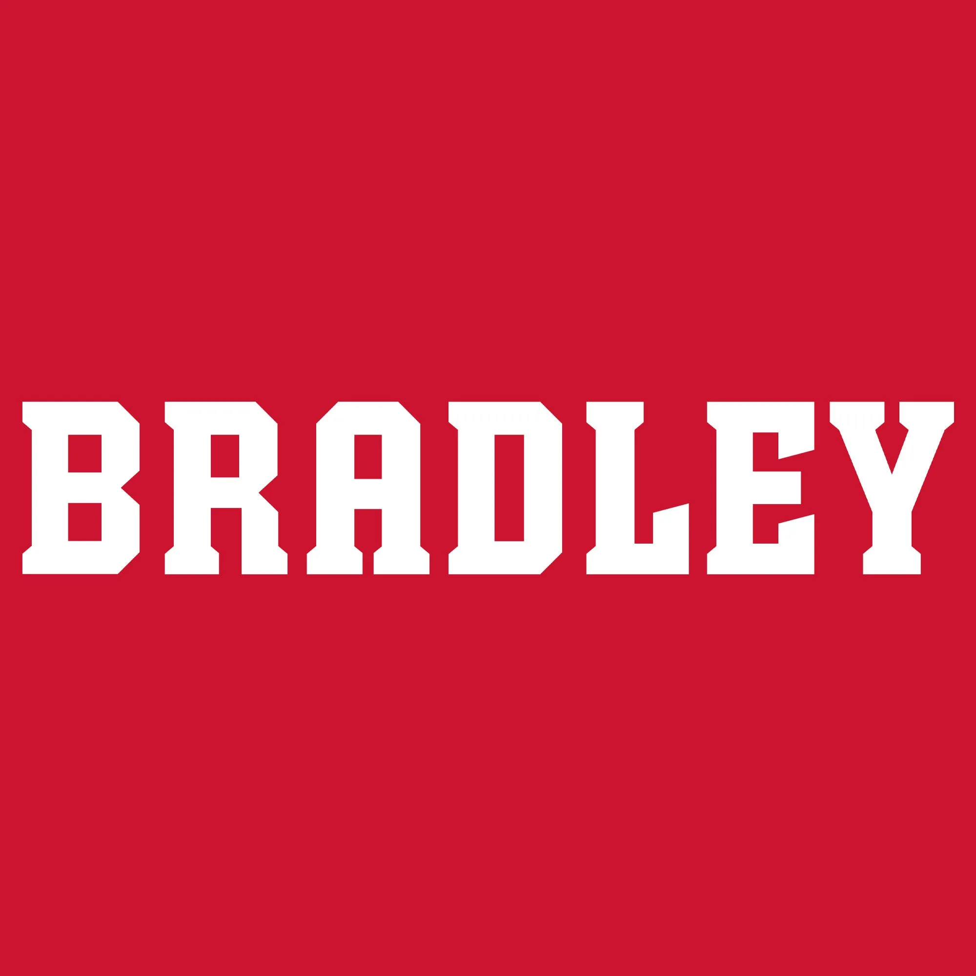 Bradley University Braves Basic Block Heavy Cotton Tank Top - Red