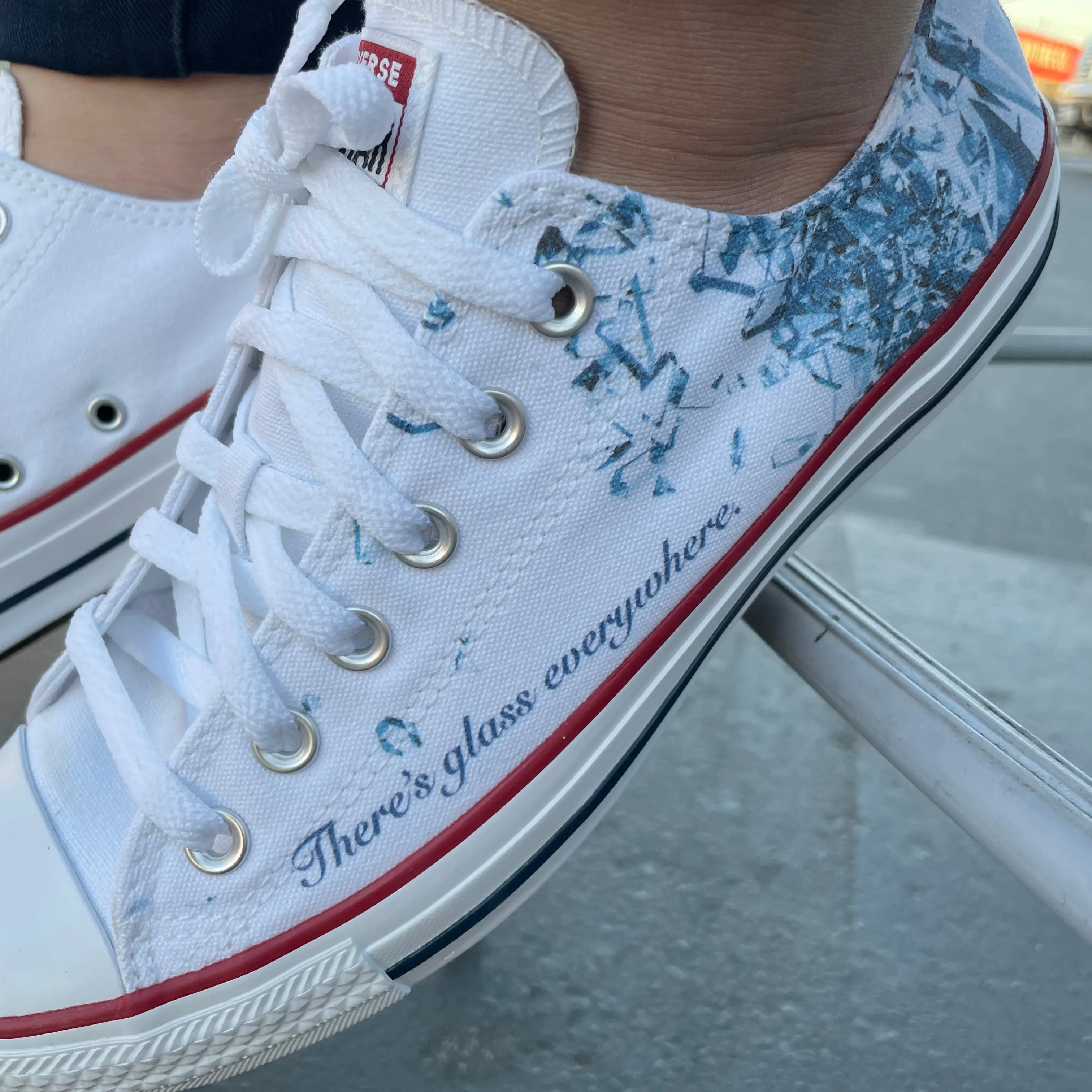 Breaking the Glass Ceiling - Custom Sneaker Low Tops - Custom Converse Shoes