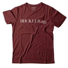 Buckler 99 T-Shirt - Maroon/White