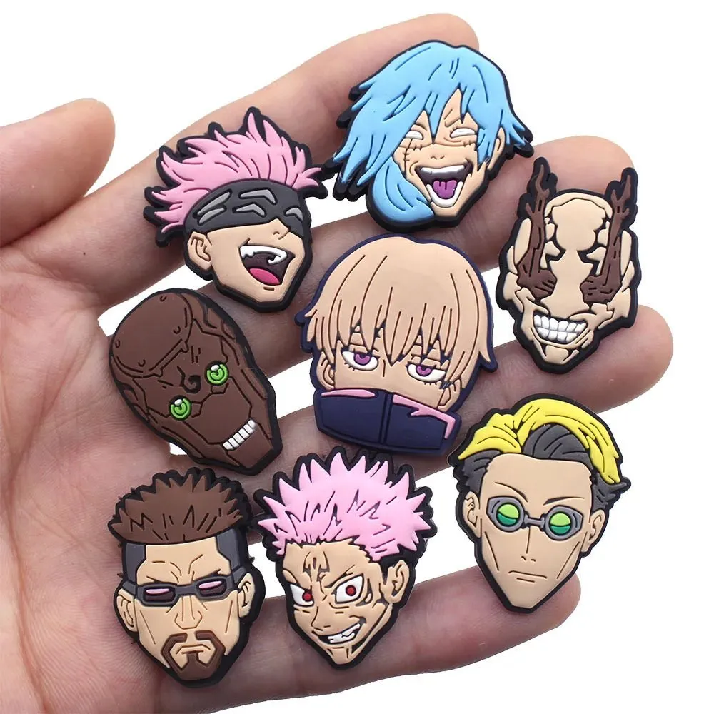 Cartoon Japanese Anime Shoe Charms Featuring Jujutsu Kaisen