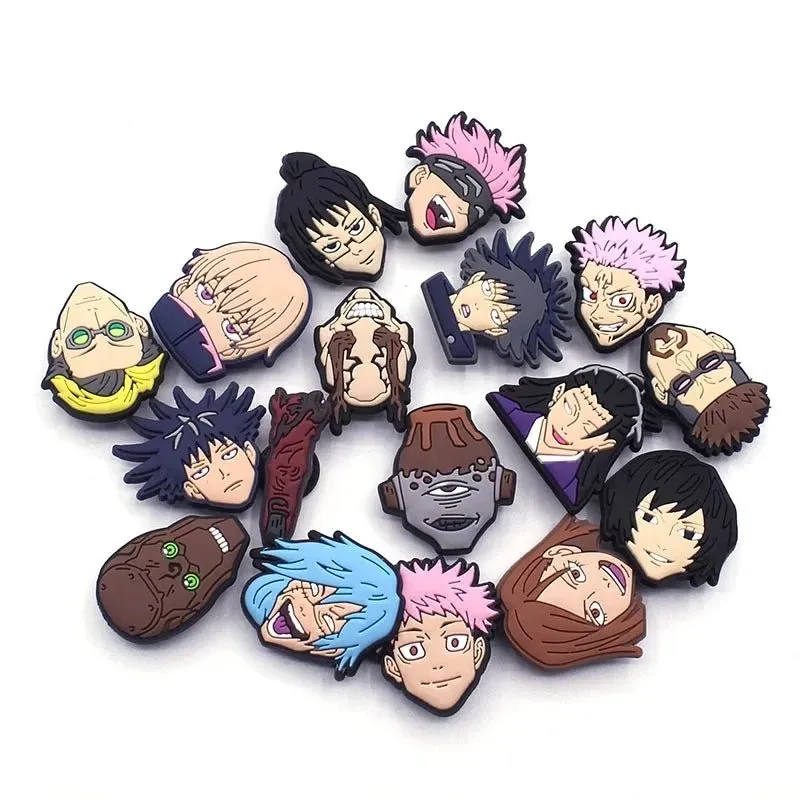 Cartoon Japanese Anime Shoe Charms Featuring Jujutsu Kaisen