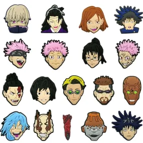 Cartoon Japanese Anime Shoe Charms Featuring Jujutsu Kaisen