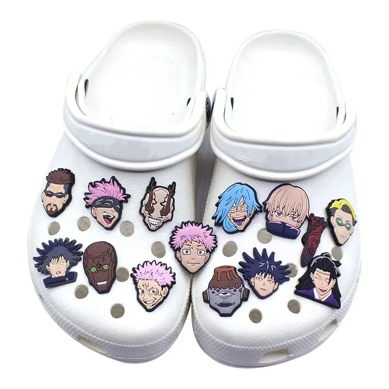 Cartoon Japanese Anime Shoe Charms Featuring Jujutsu Kaisen