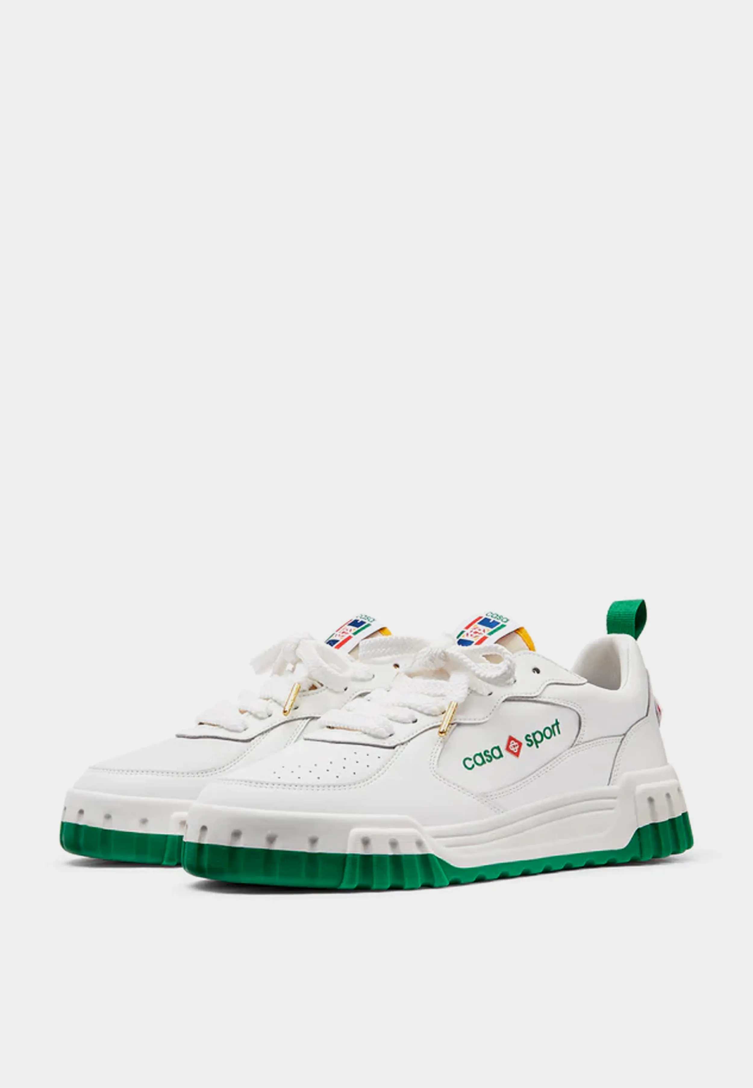 Casablanca Tennis Court Sneaker White Green