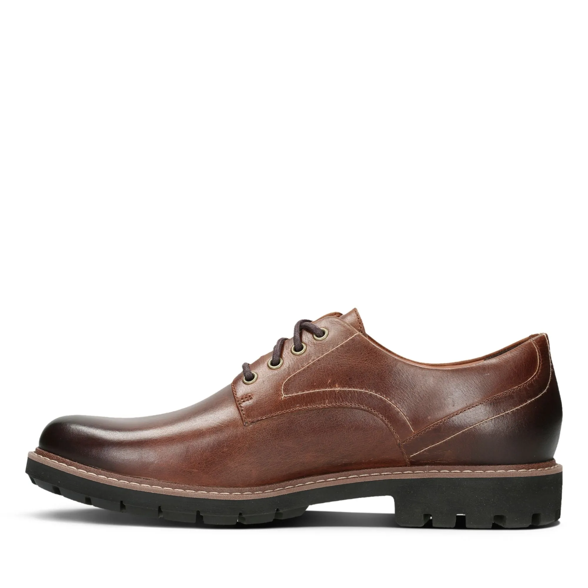 Clarks Batcombe Hall Dark Tan Leather