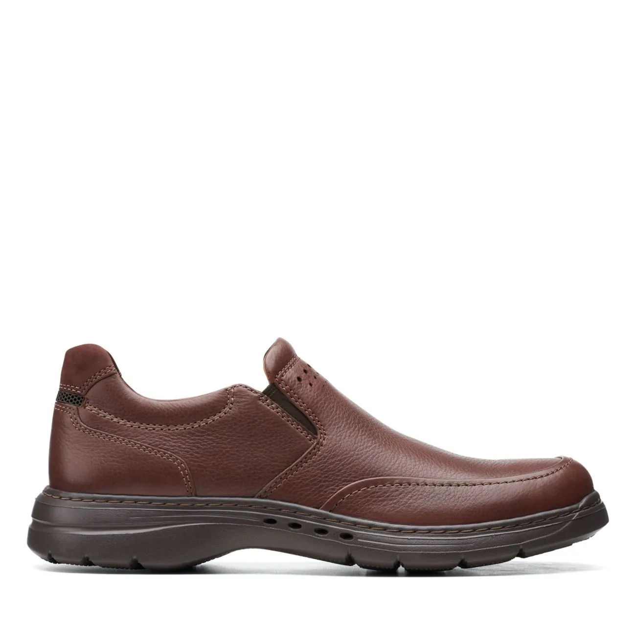 Clarks Un Brawley Step Mahogany Leather