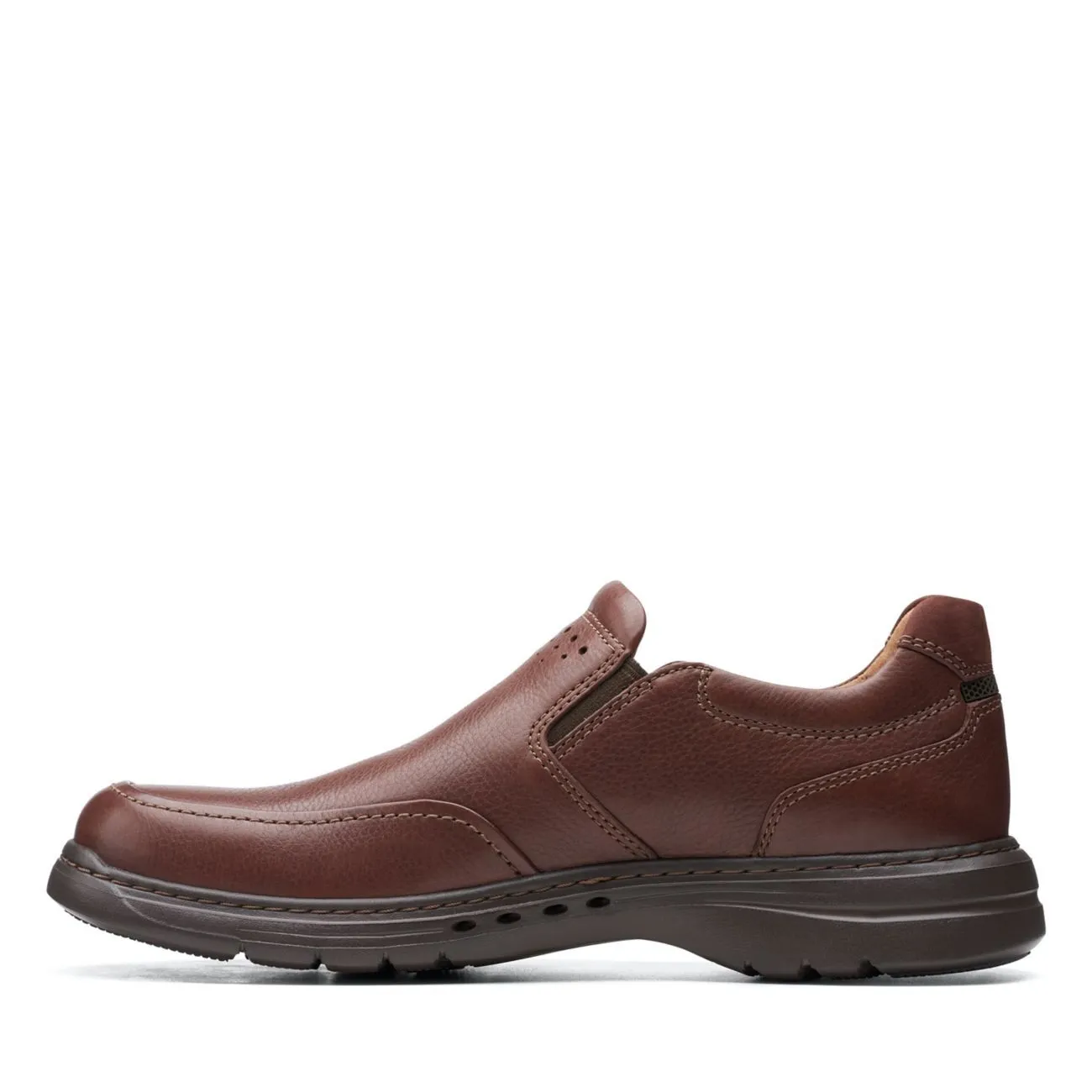 Clarks Un Brawley Step Mahogany Leather