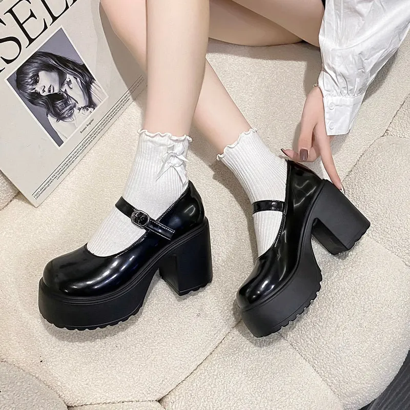 Classic Mary Jane Platform Shoes