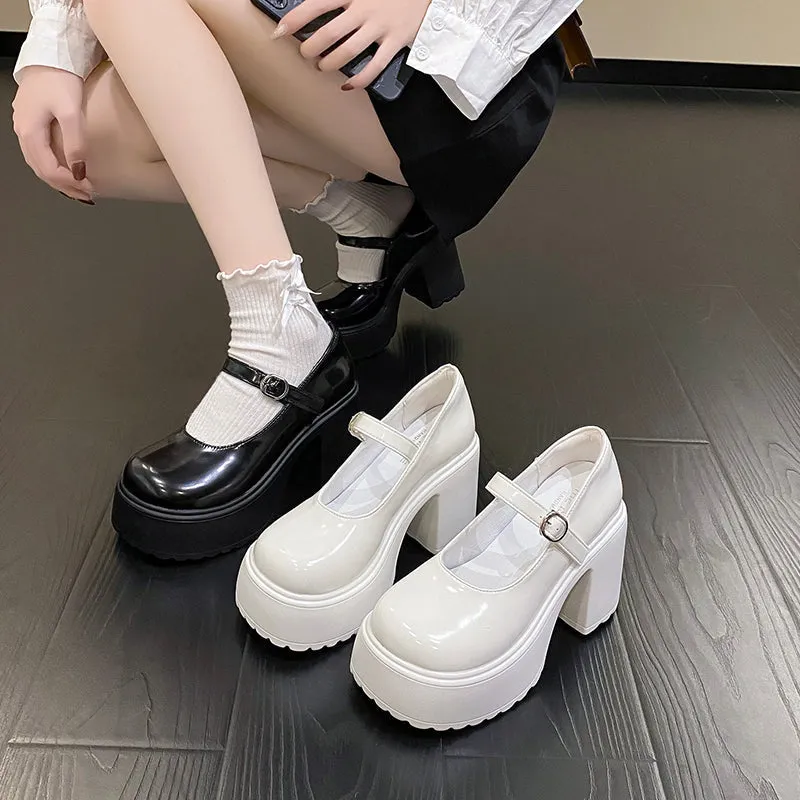 Classic Mary Jane Platform Shoes