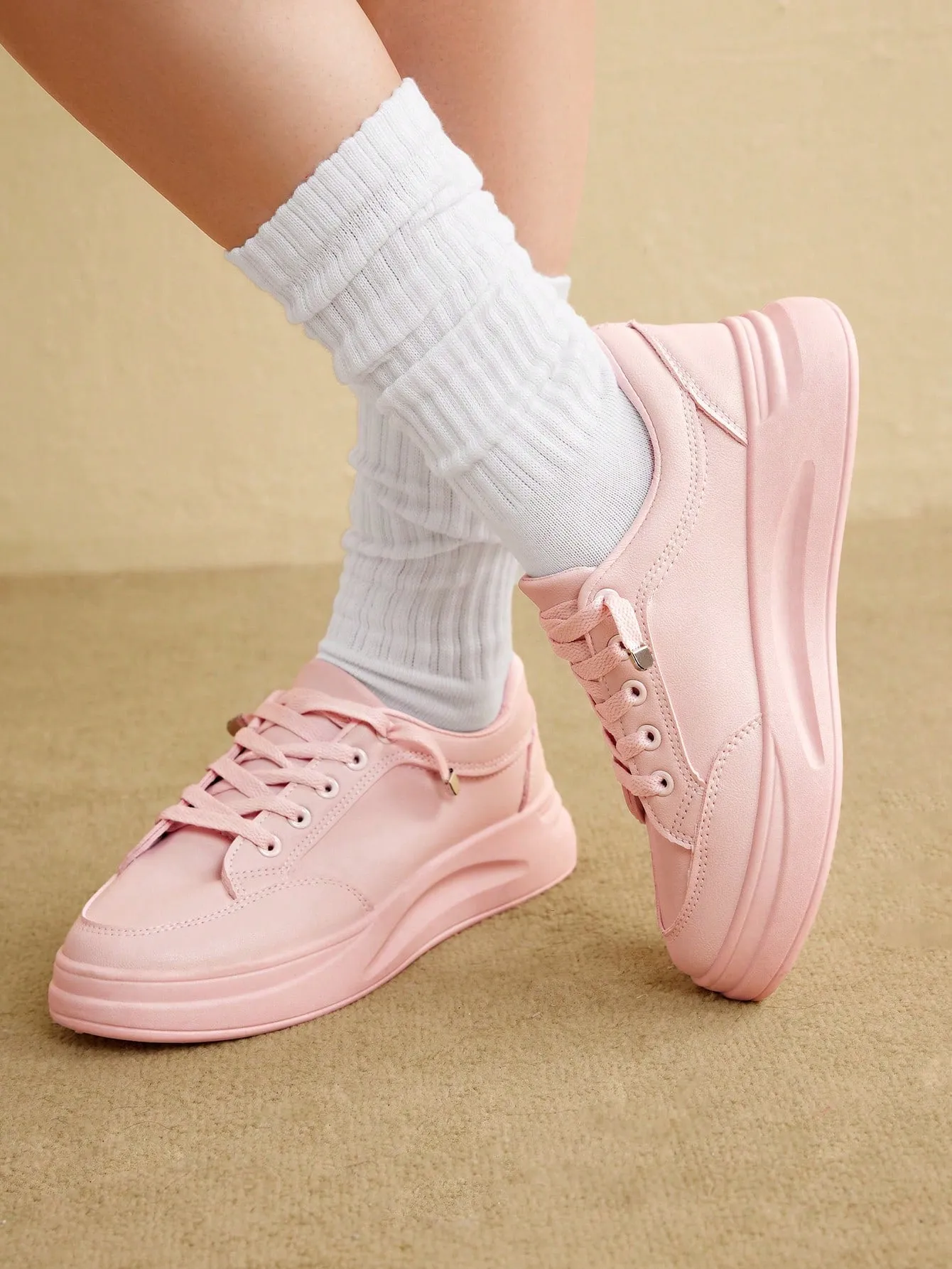 CUCCOO EASI Woman Shoes Light Pink Sports Shoes For Spring And Summer Sports Shoes Casual Shoes