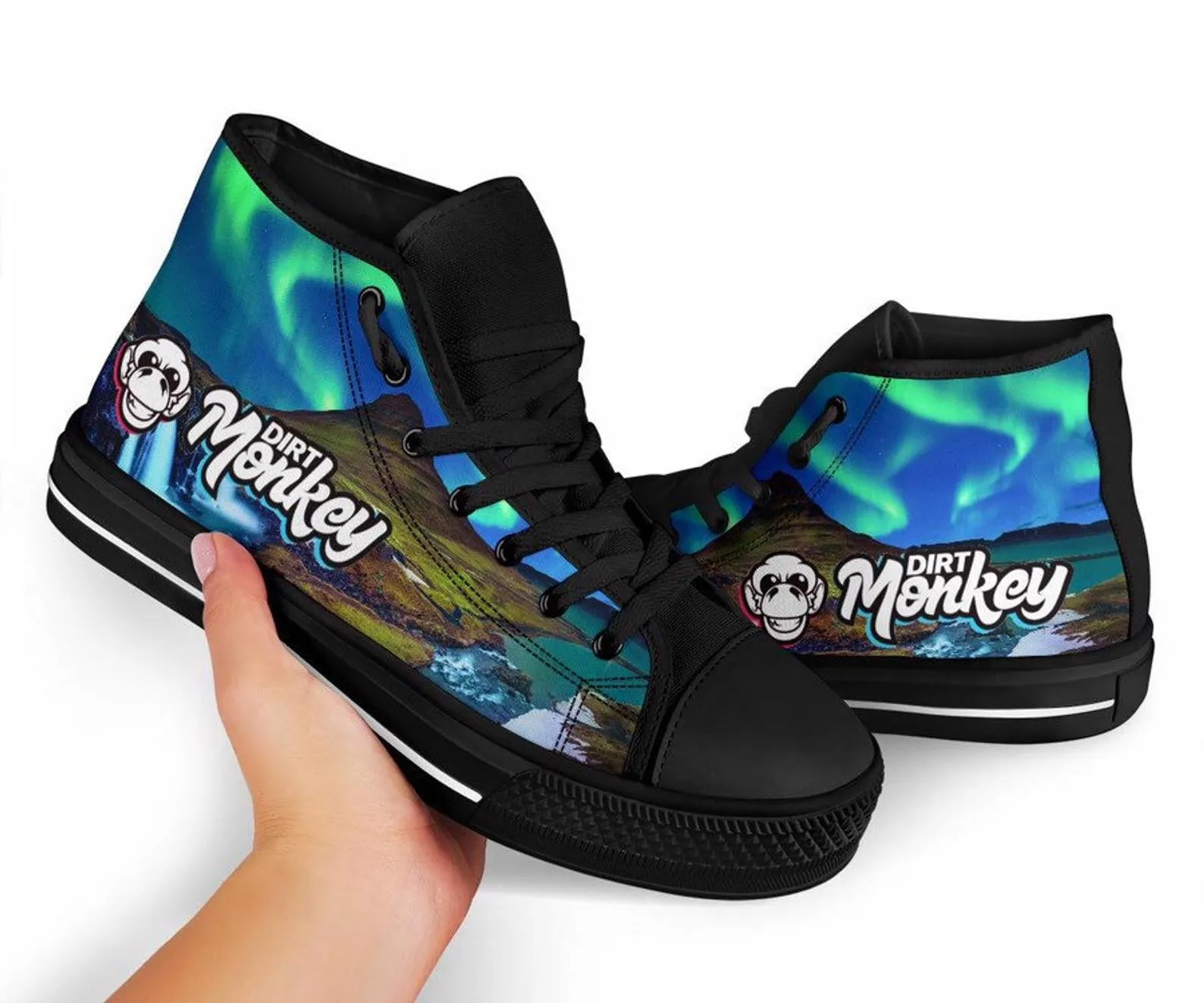 Dirt Monkey Music High Top Unisex Sneaker Shoes