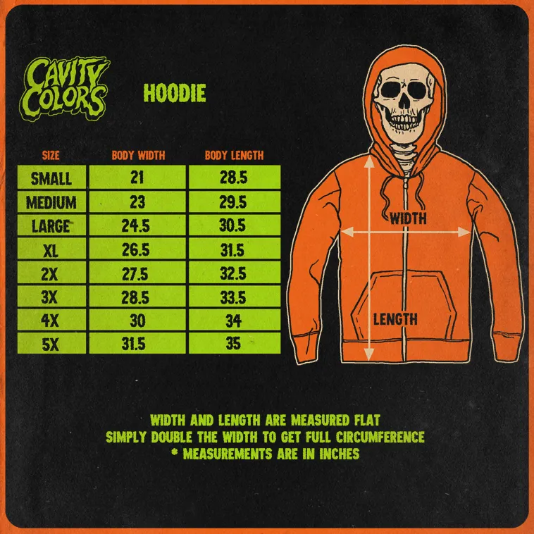 GOOSEBUMPS: CURLY SHREDS - ZIP-UP HOODIE