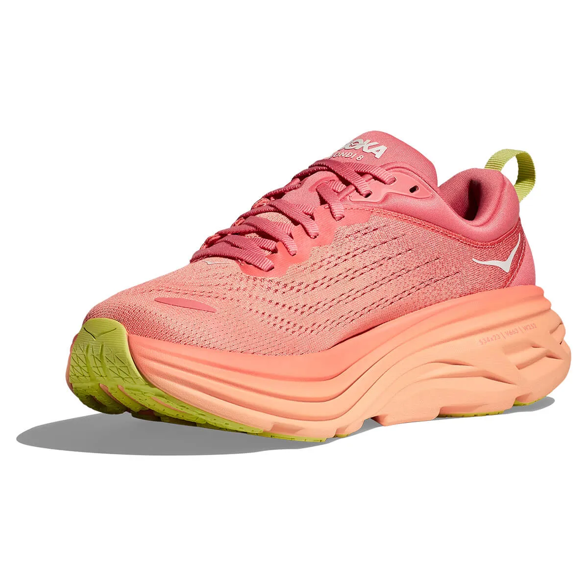 Hoka Bondi 8 Womens | Coral / Papaya