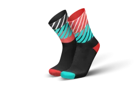 INCYLENCE Running Diagonals Black Inferno Long Sock