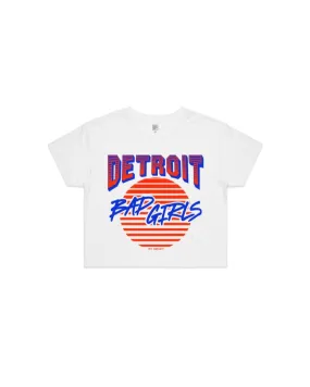 Ink Detroit Bad Girls Crop T-Shirt - White