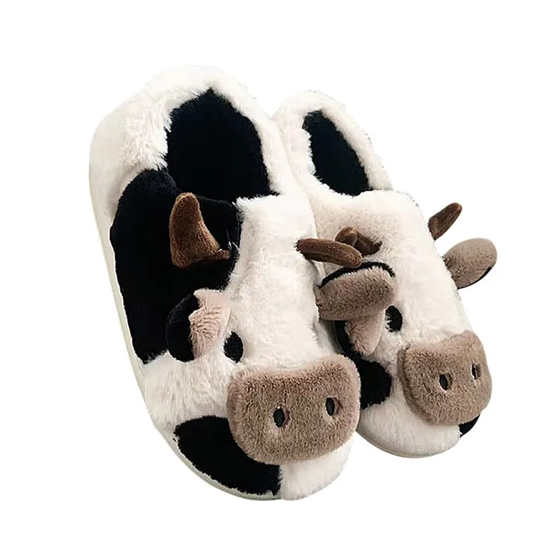 Kawaii Cow Slippers