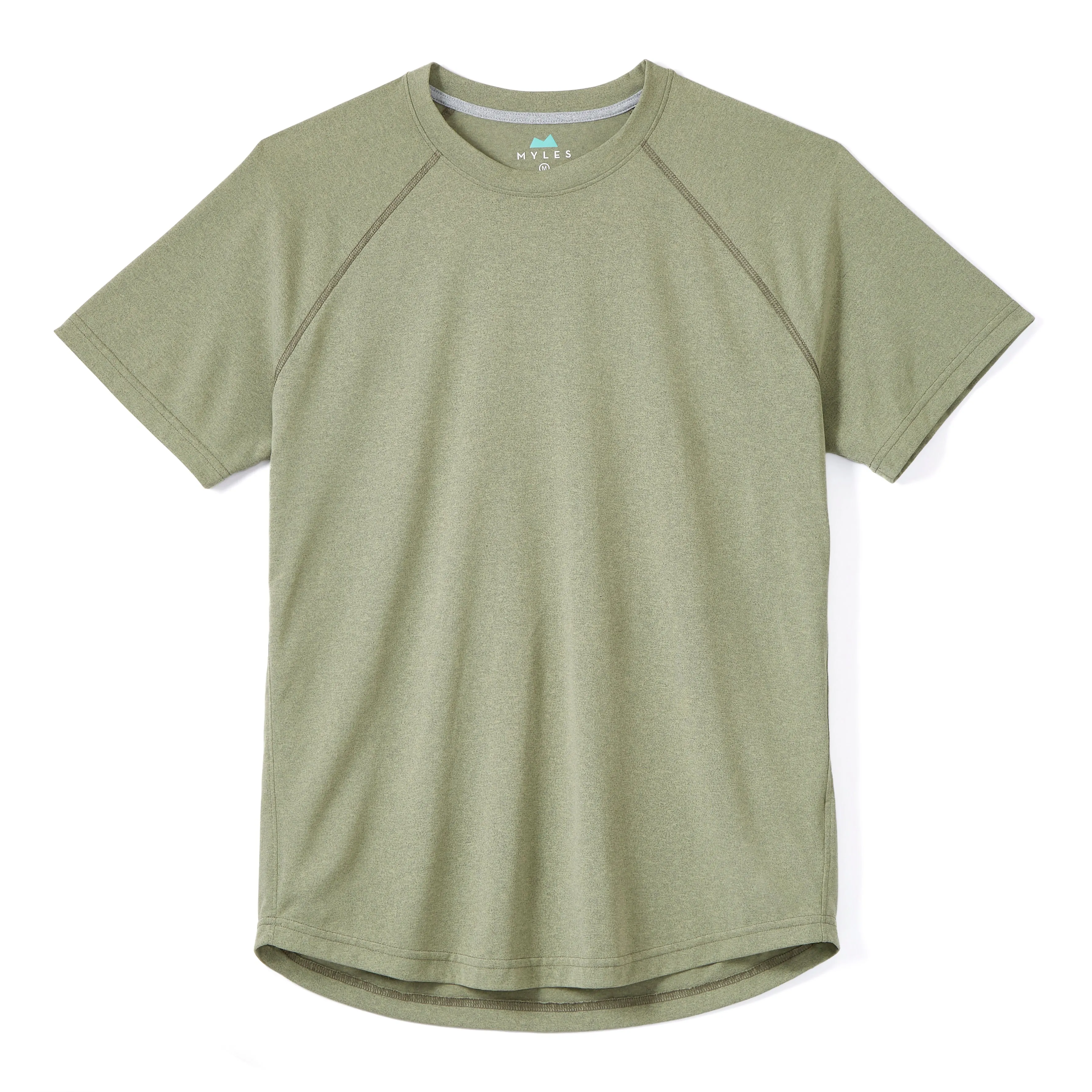 Momentum Tee in Heather Olive