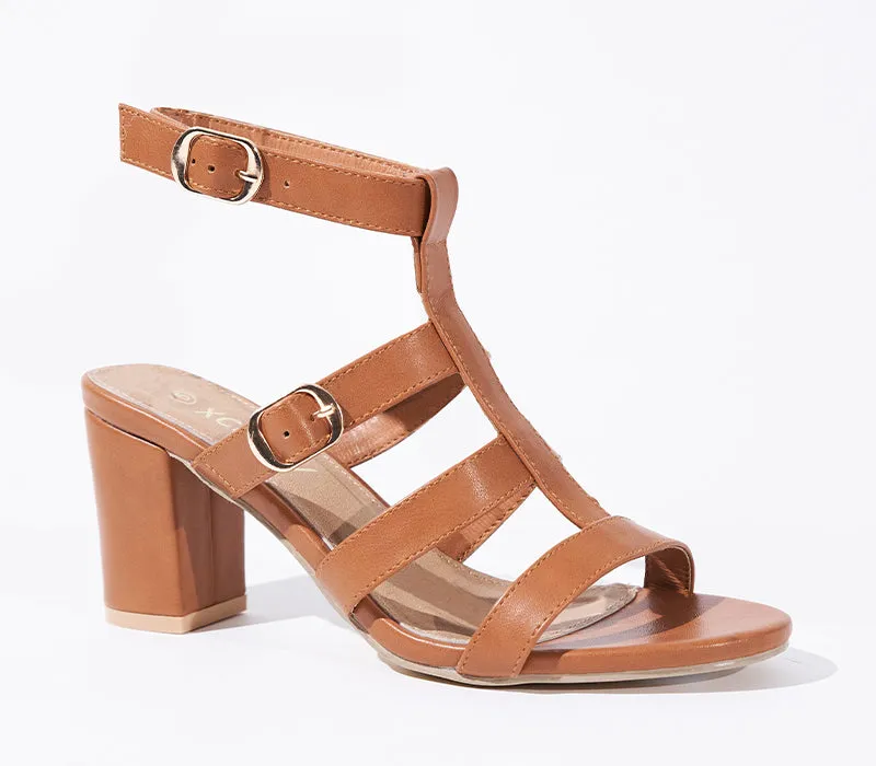 Multi-Strap Block Heel