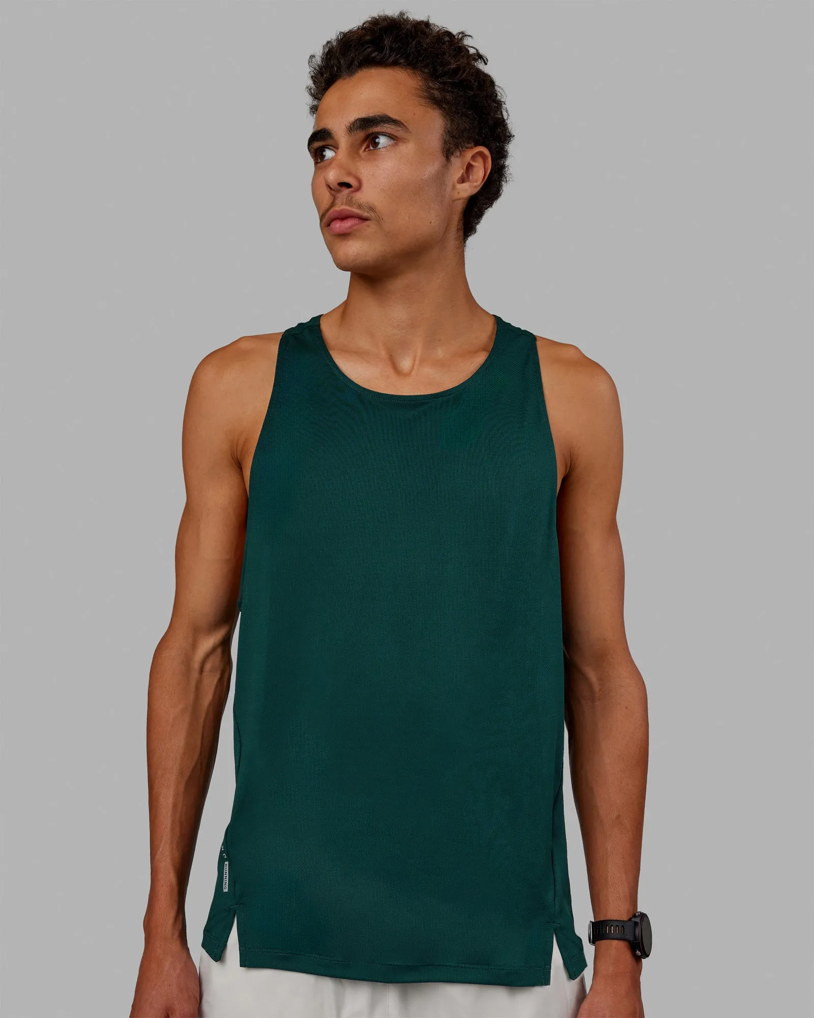 Pace Running Tank - Dark Moss