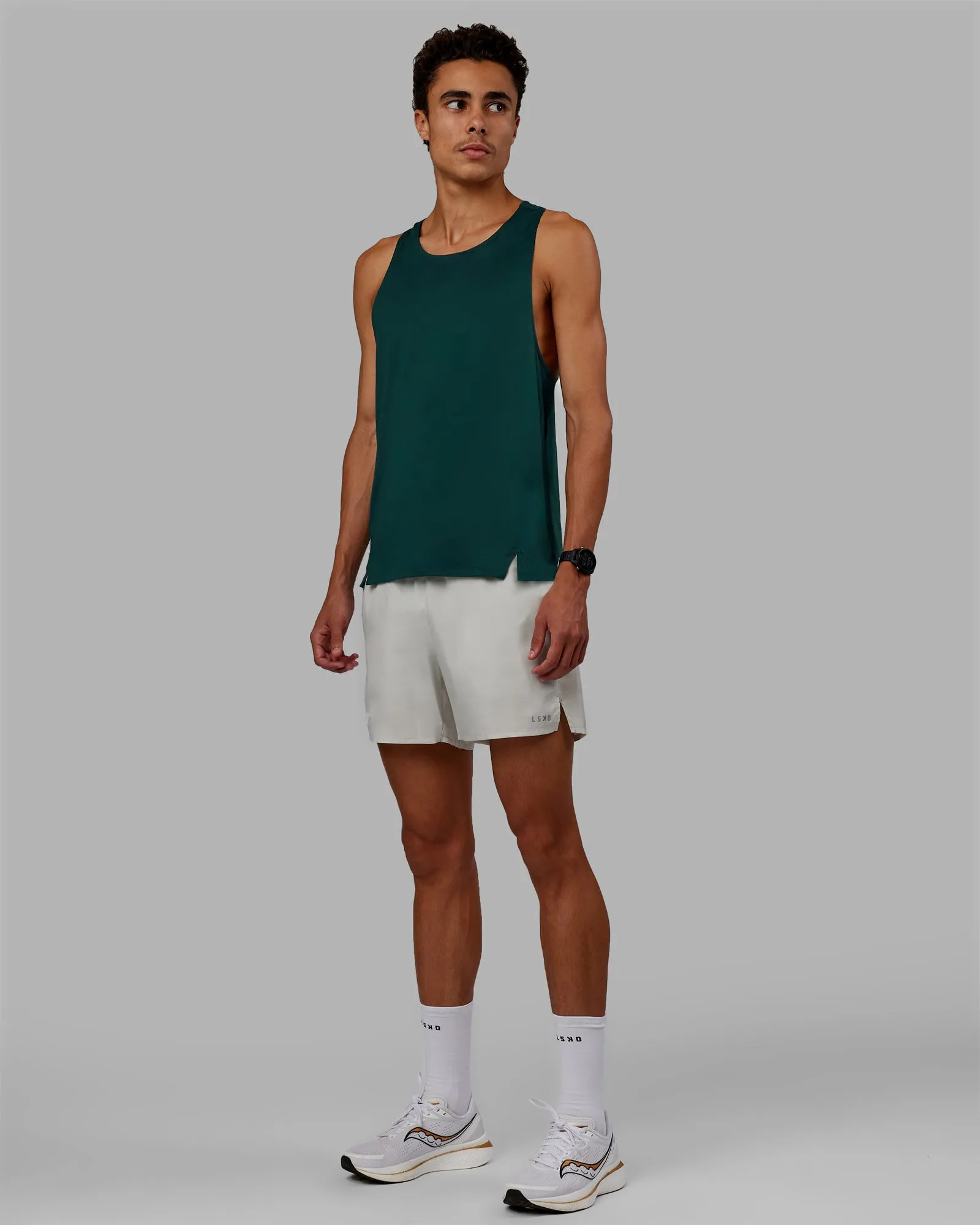 Pace Running Tank - Dark Moss