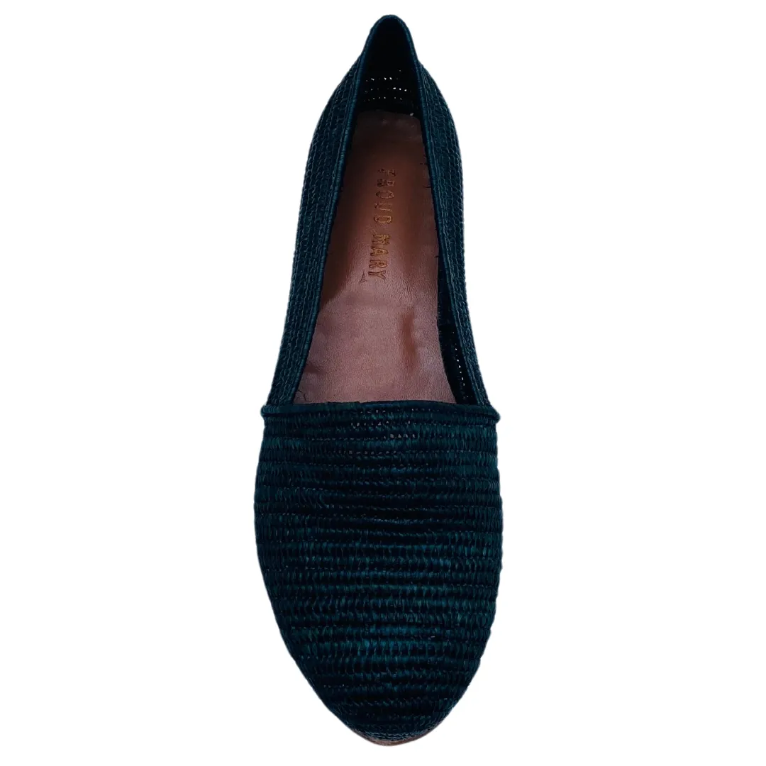 Raffia Espadrille (Black)