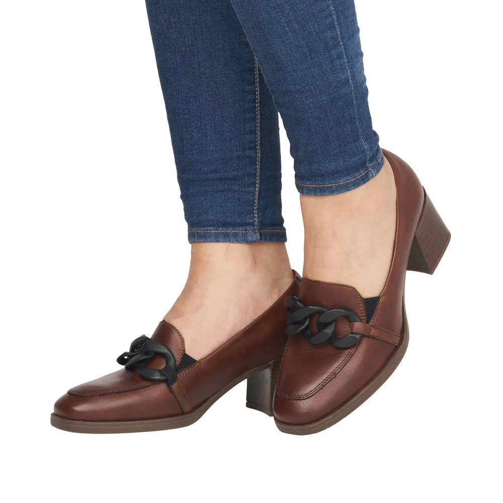 Remonte Trouser Shoes Brown Leather Work Shoes D0V00-22 sale