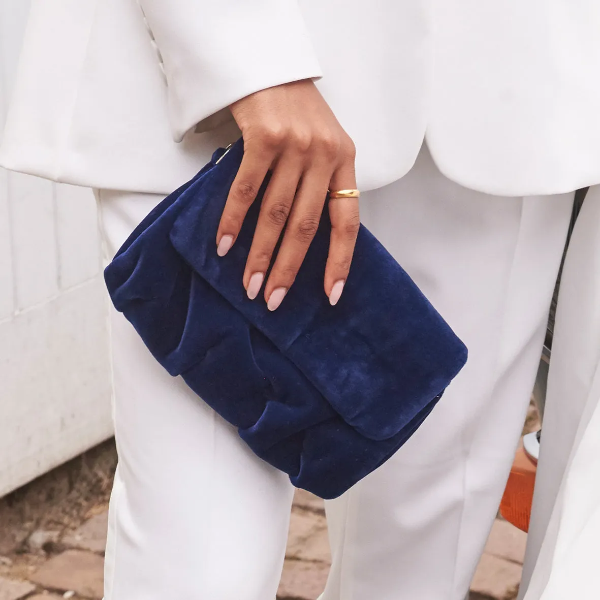 Riley Velvet Clutch