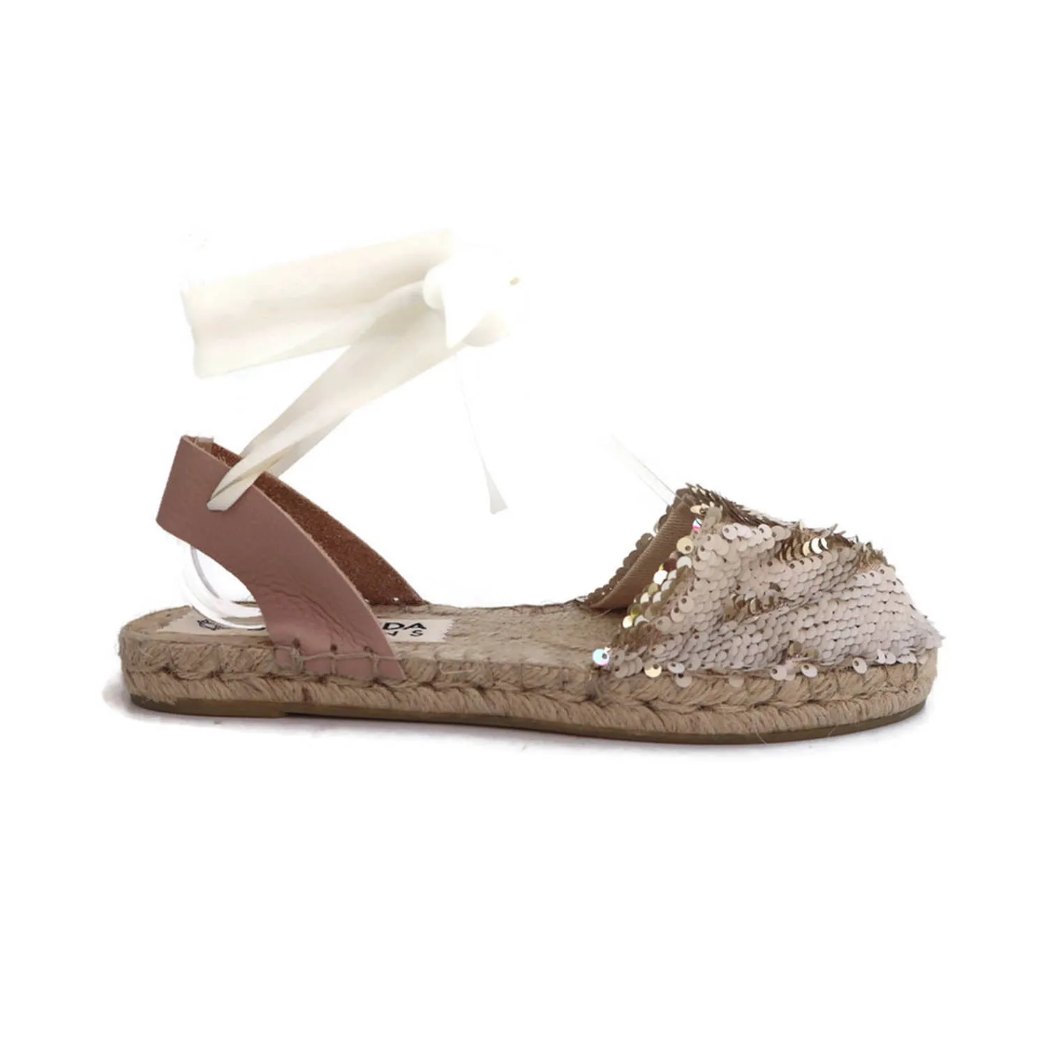 Sequin Espadrilles - Champagne