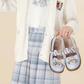 sheep puff Lolita little bear courage flat shoes