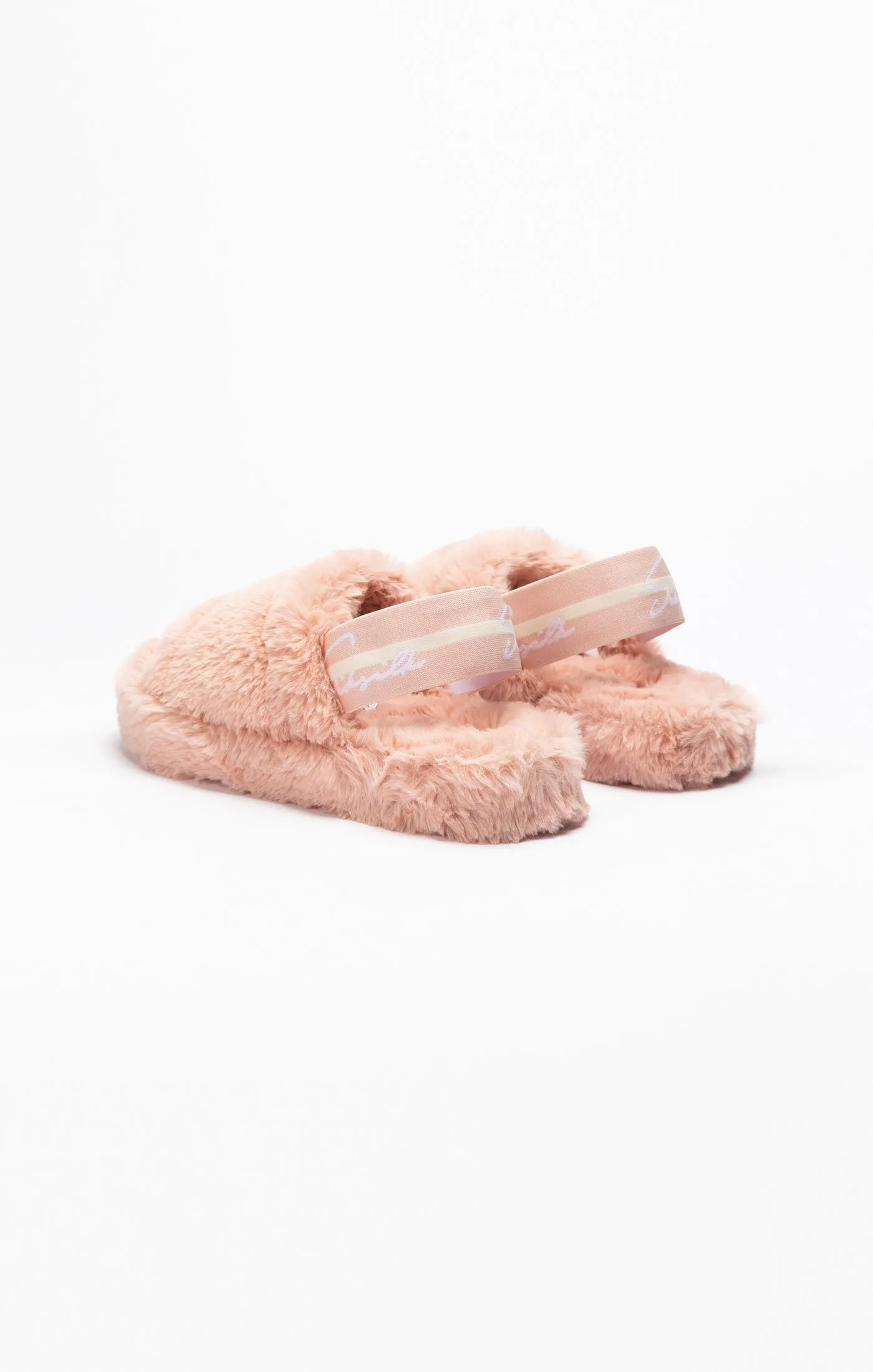 SikSilk Plush Slides - Pink