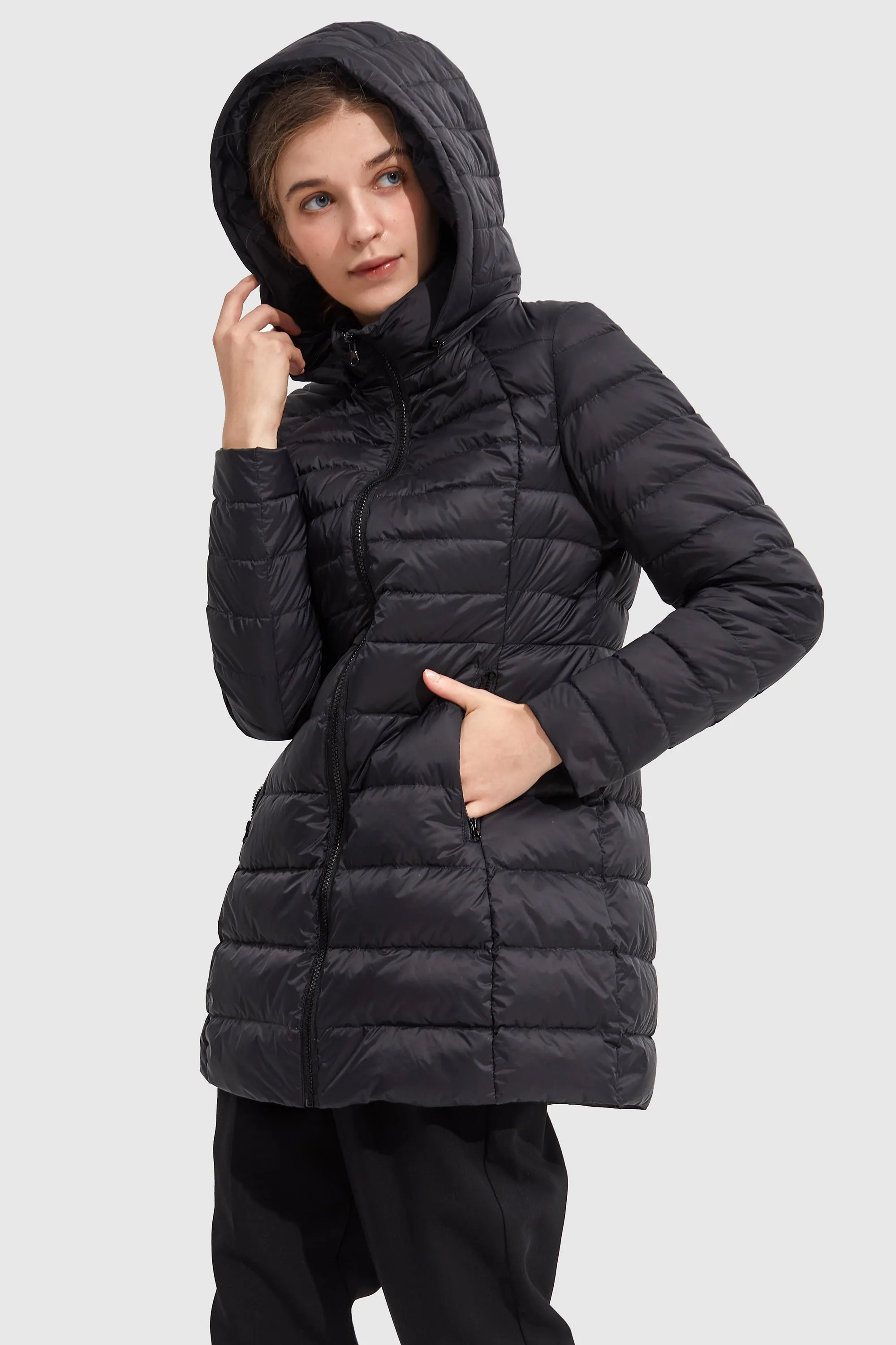 Stand Collar Light Quilted Down Jacket